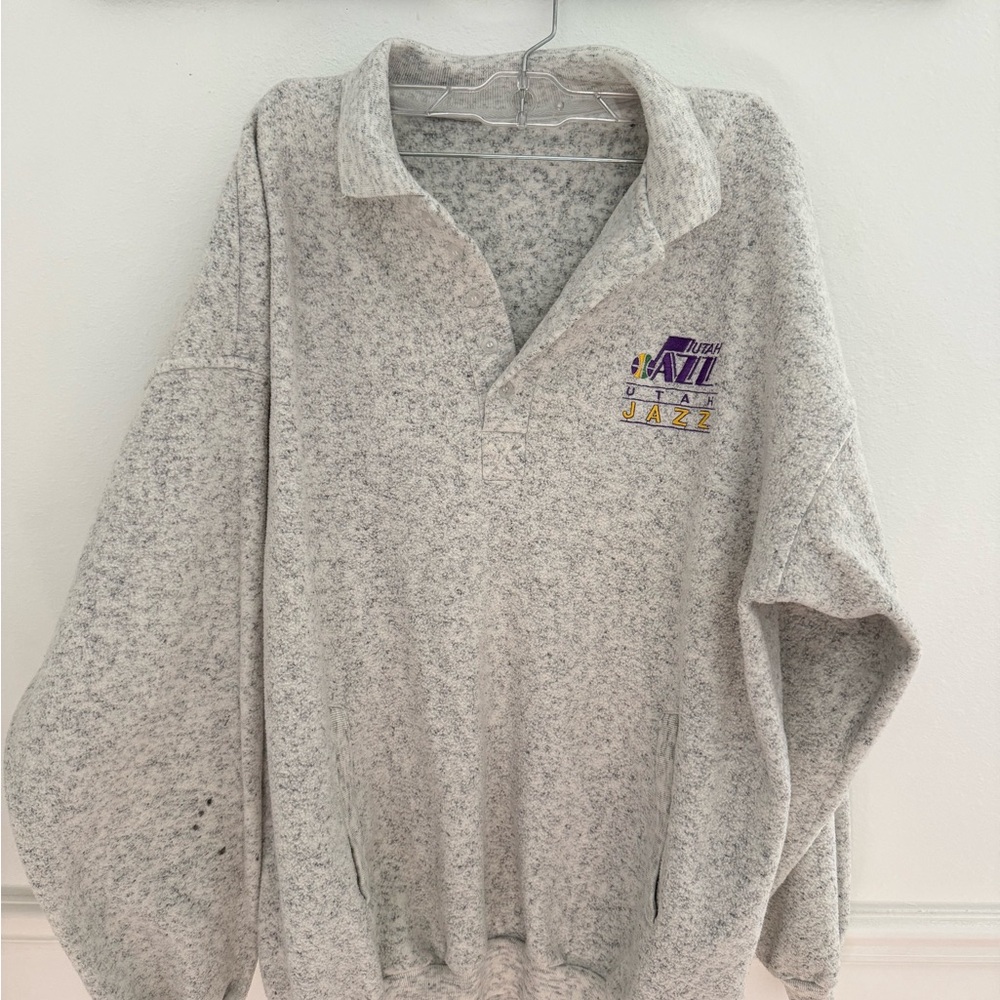 Vintage Gray Utah Jazz Sweater